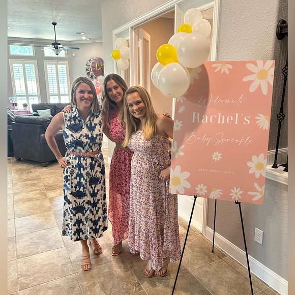 Pinkblush floral maternity dress with pockets - Picture 5 of 5